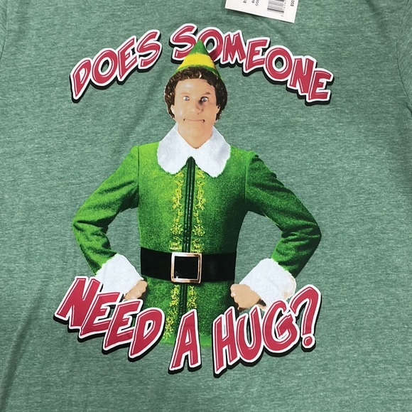 NWT Elf “ Does Someone Need A Hug? “ Shirt Size: Large - Picture 3 of 5